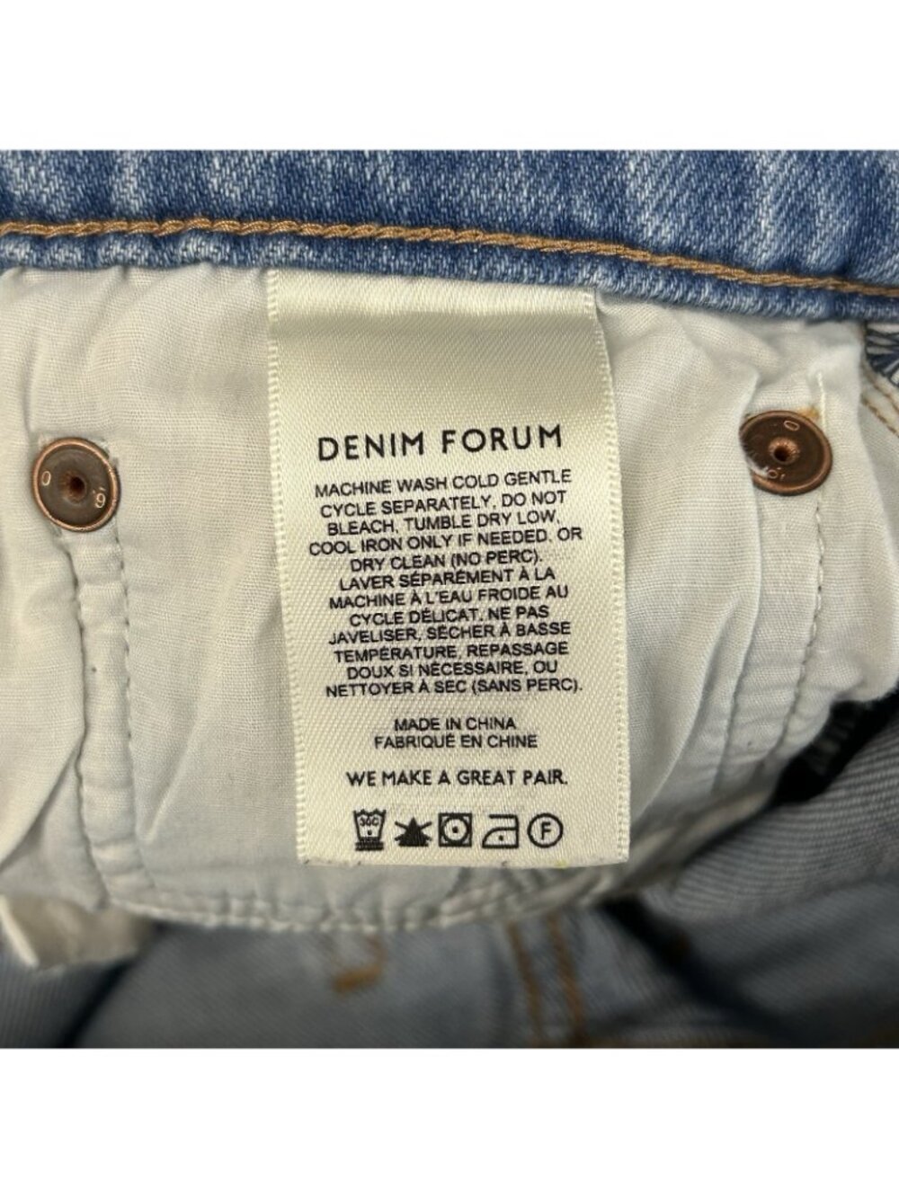 Aritzia Denim Forum The Arlo High Rise Straight Sz 28L Jeans Medium Washed Denim - Picture 8 of 16